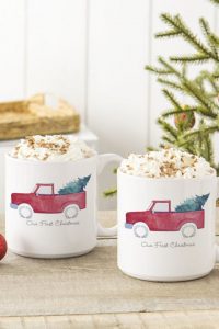 $46 BUY NOW Hot chocolate, mulled cider, spiked eggnog ... Seasonal drinks call for a seasonal (and personalized!) set of mugs.