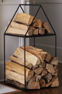 $70 BUY NOW Split logs look even homier when they're stored in, well, a house. You'll be waiting for the temperature to drop just so you can build a roaring fire. 